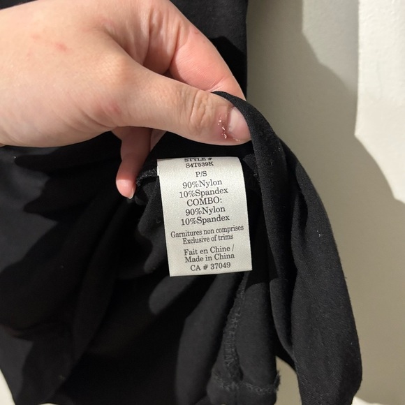 Vintage Elegant Black Lace Mock Neck Top - Picture 3 of 4